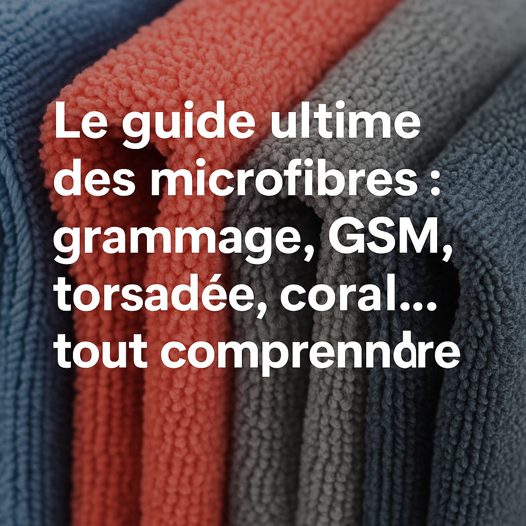 Le guide ultime des microfibres : grammage, GSM, torsadée, coral… tout comprendre