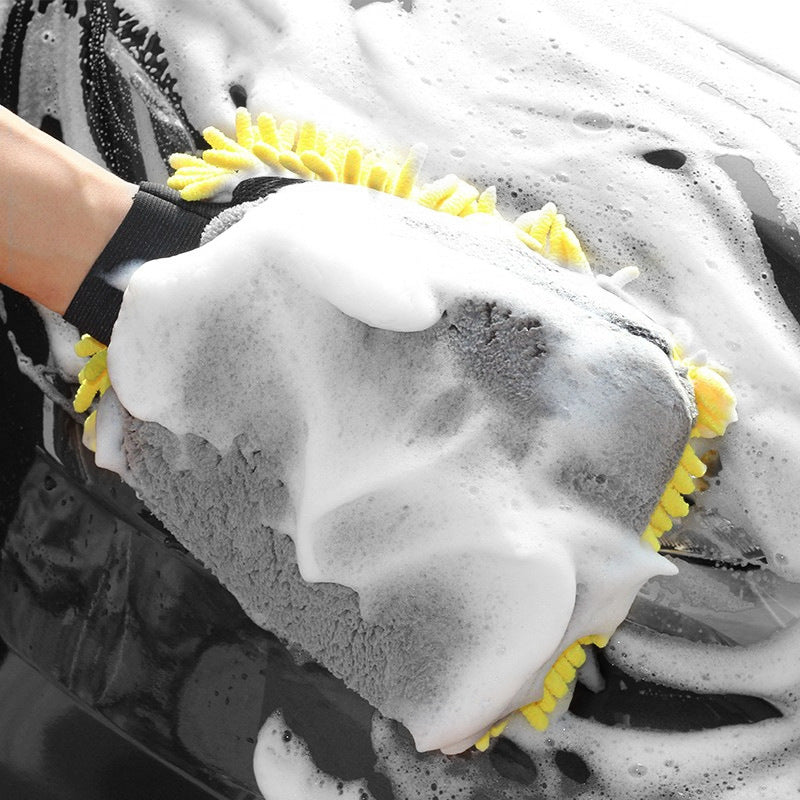 Threeway microfiber wash mitt